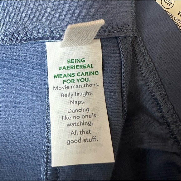 Aerie Bra Medium square neck strappy bralette NWT denim blue vibes strappy side - Picture 4 of 5